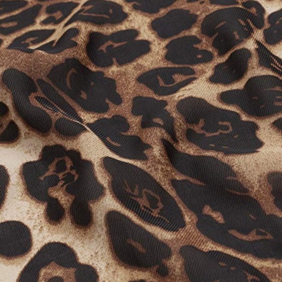 Long Sleeve Open Front Leopard Knit Long Cardigan - Picture 6 of 6